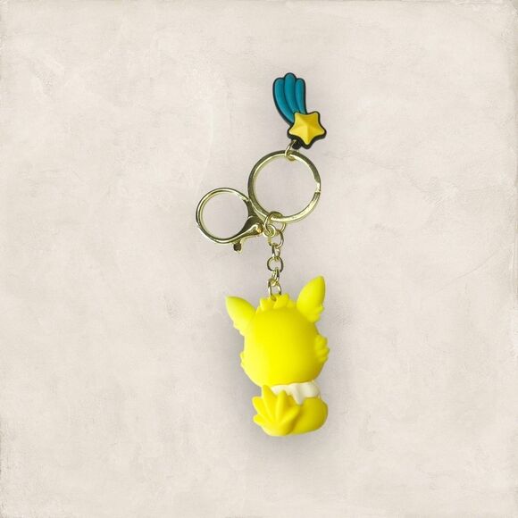 Pokémon Jolteon Yellow 3D Keychain Bag Accessory - Picture 2 of 2